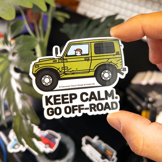 Keep Calm Off-Road Mini SUV Sticker