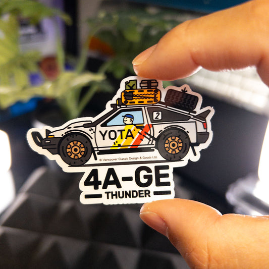 4A-GE Thunder Die Cut Sticker