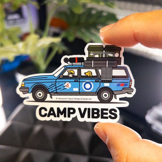Camp Vibes Die Cut Sticker